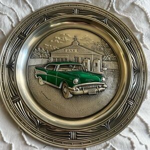The Bradford Exchange Silver and Green Vintage Car Wall Decor